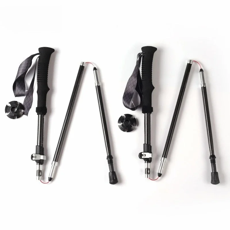 Trekking Pole Carbon - Praktyczne, klasyczne, składane kijki trekkingowe z
