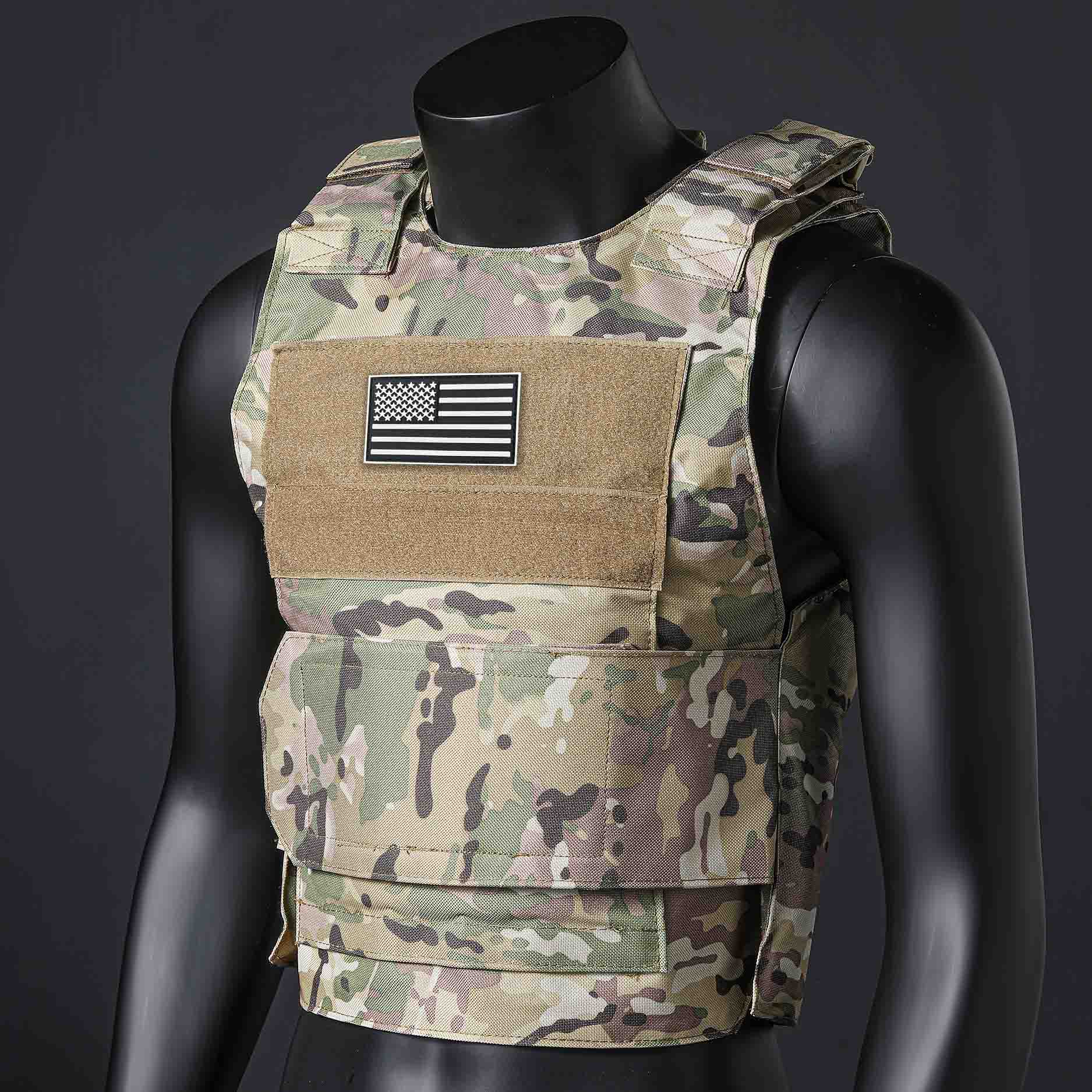 Outdoor Adventure Outfit - (Dominek amerykańskiej flagi) Kamizelka treningowa do