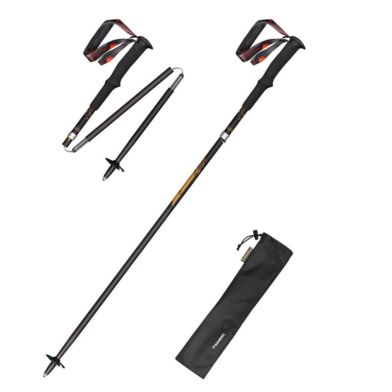 Trekking Pole Carbon - 99% Włókno Węglowe Składana Laska Ultralekka