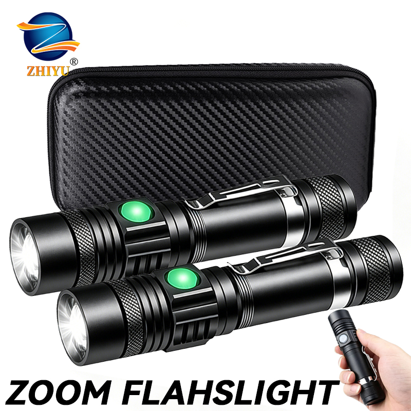 Outdoor Adventure Hiking - Latarka LED T6 z możliwością ładowania,