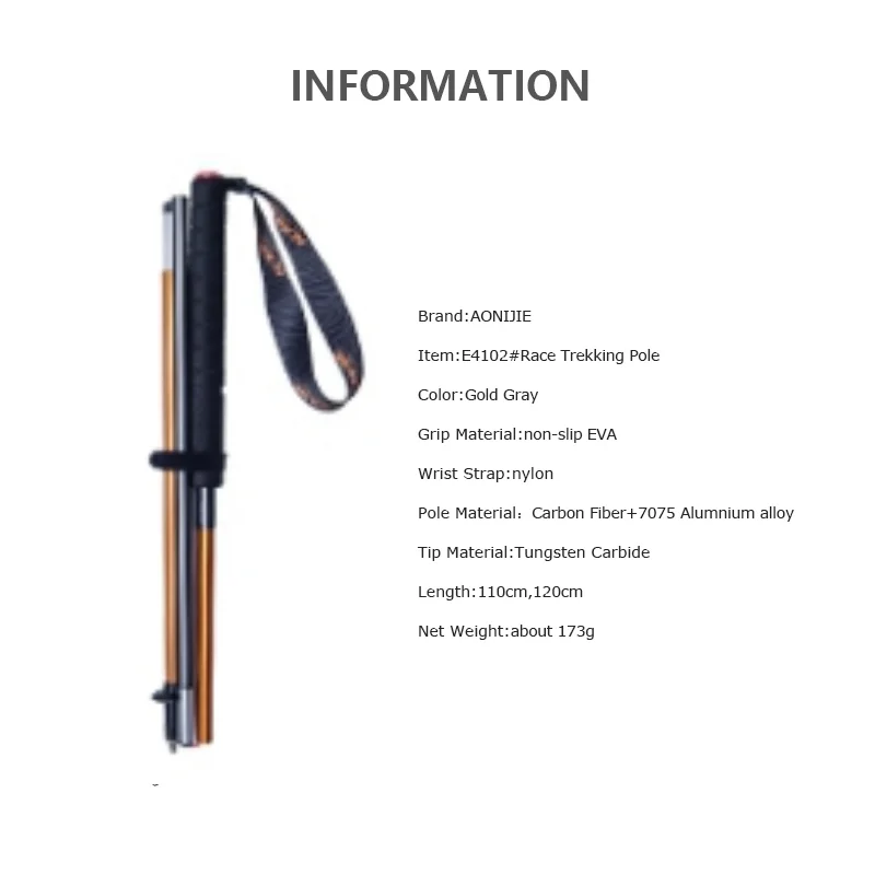 Kijki trekkingowe AONIJIE E420 – Trekking Pole Carbon recenzja i cena