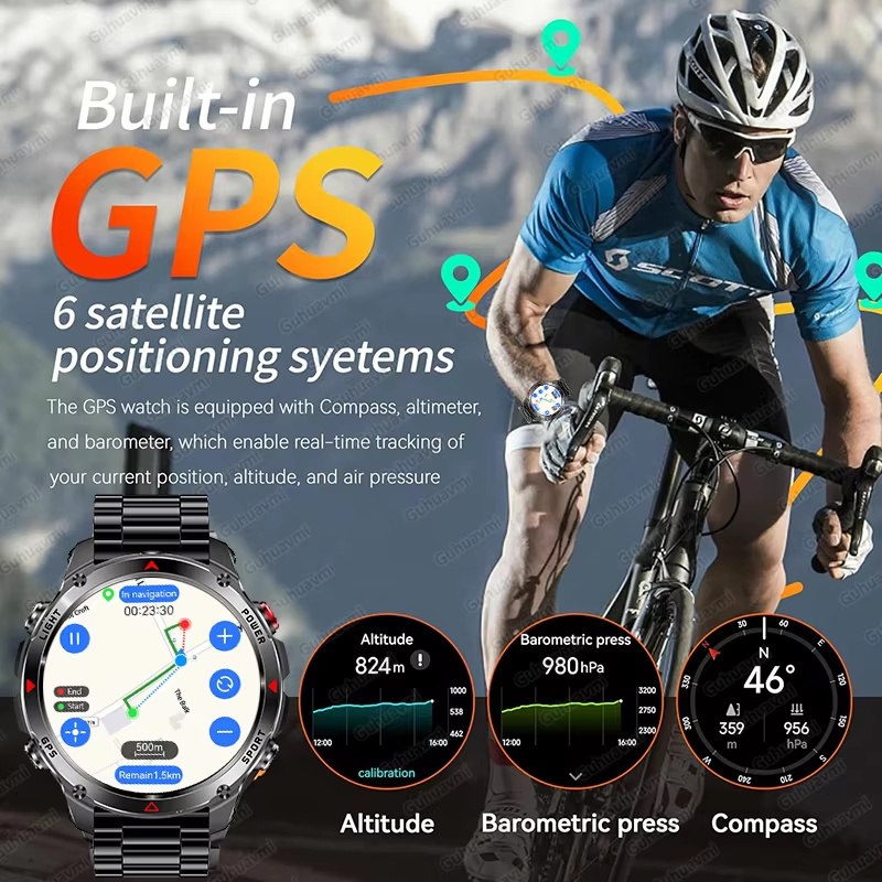 2026 Nowy Smartwatch Wojskowy  – Outdoor Adventure World recenzja i cena