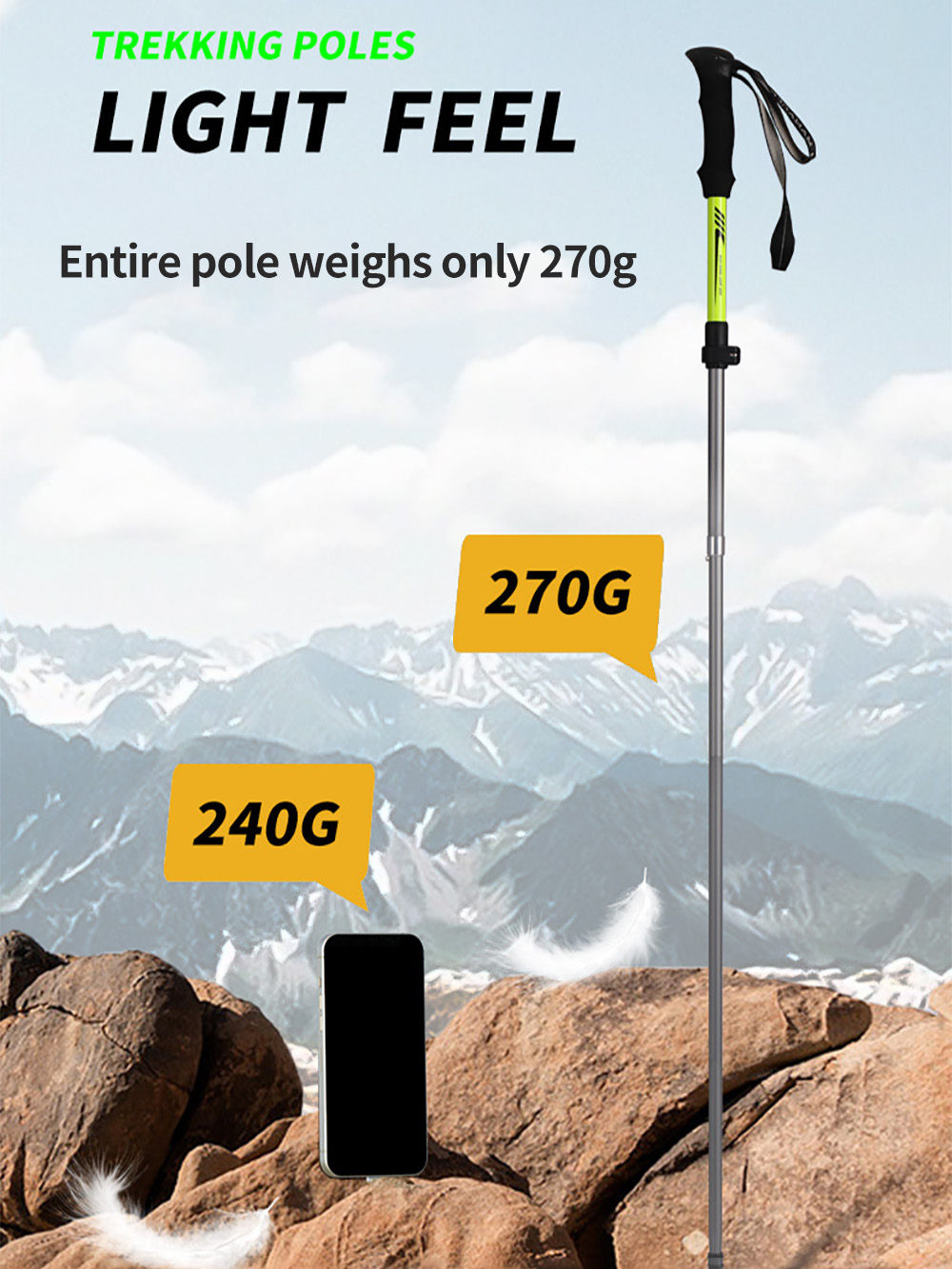 Składana laska trekkingowa z a – Trekking Pole Carbon recenzja i cena