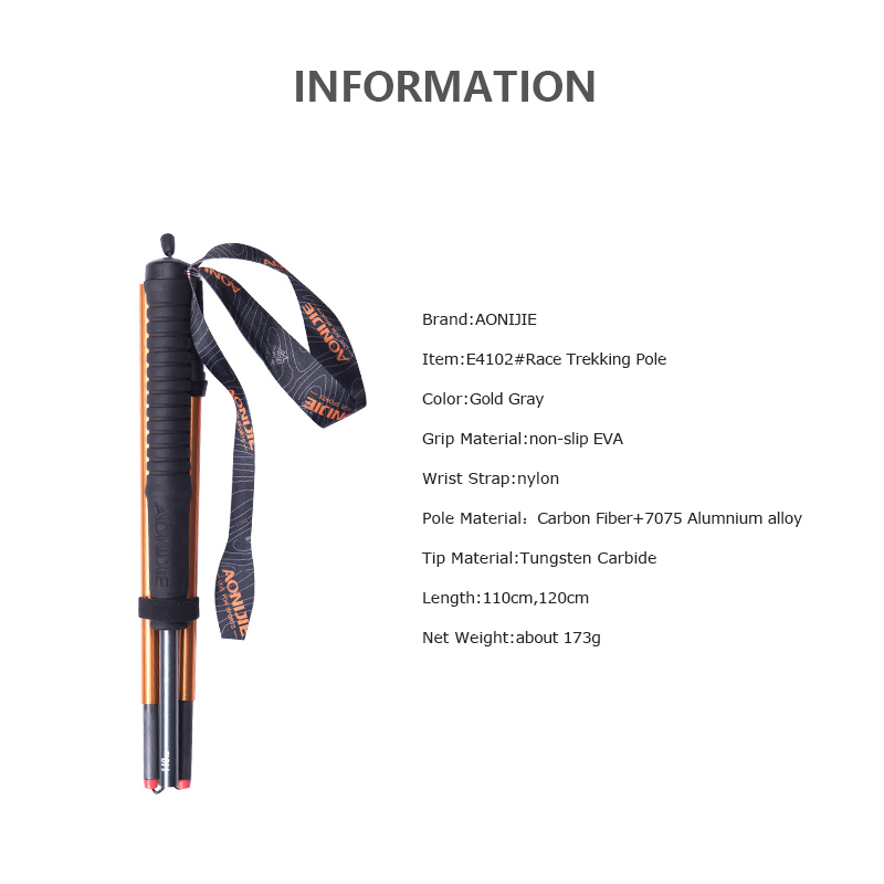 2 szt. AONIJIE składany ultral – Trekking Pole Carbon recenzja i cena