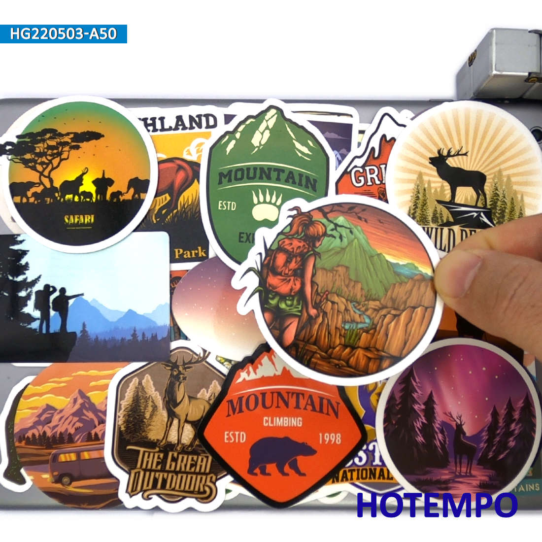 Zestaw naklejek z motywami pod – Outdoor Adventure World recenzja i cena